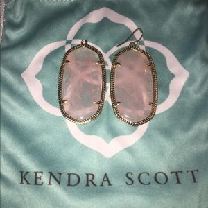 Kendra Scott Danielle Earrings in Rose Quartz